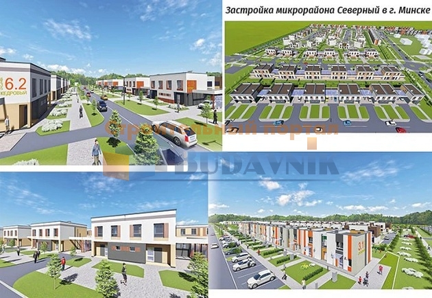 План поселка Северный в Минске