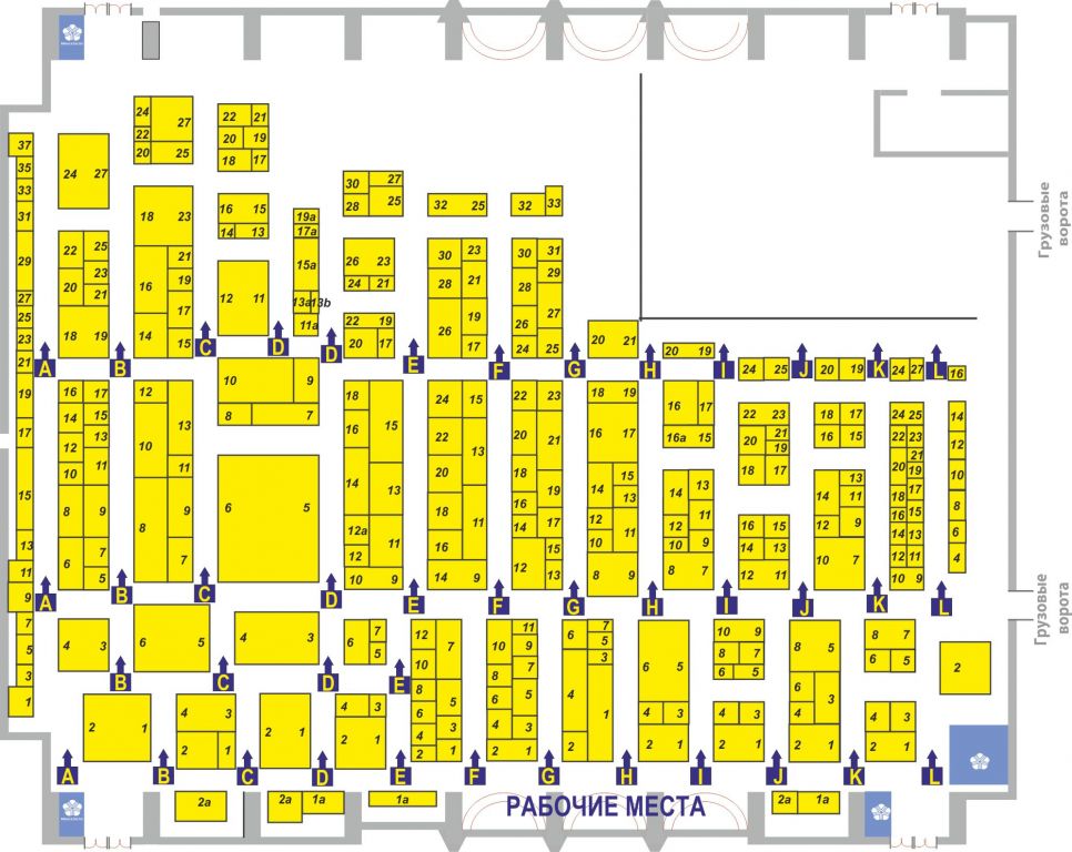 Схема выставки "Будпрагрэс-2013"